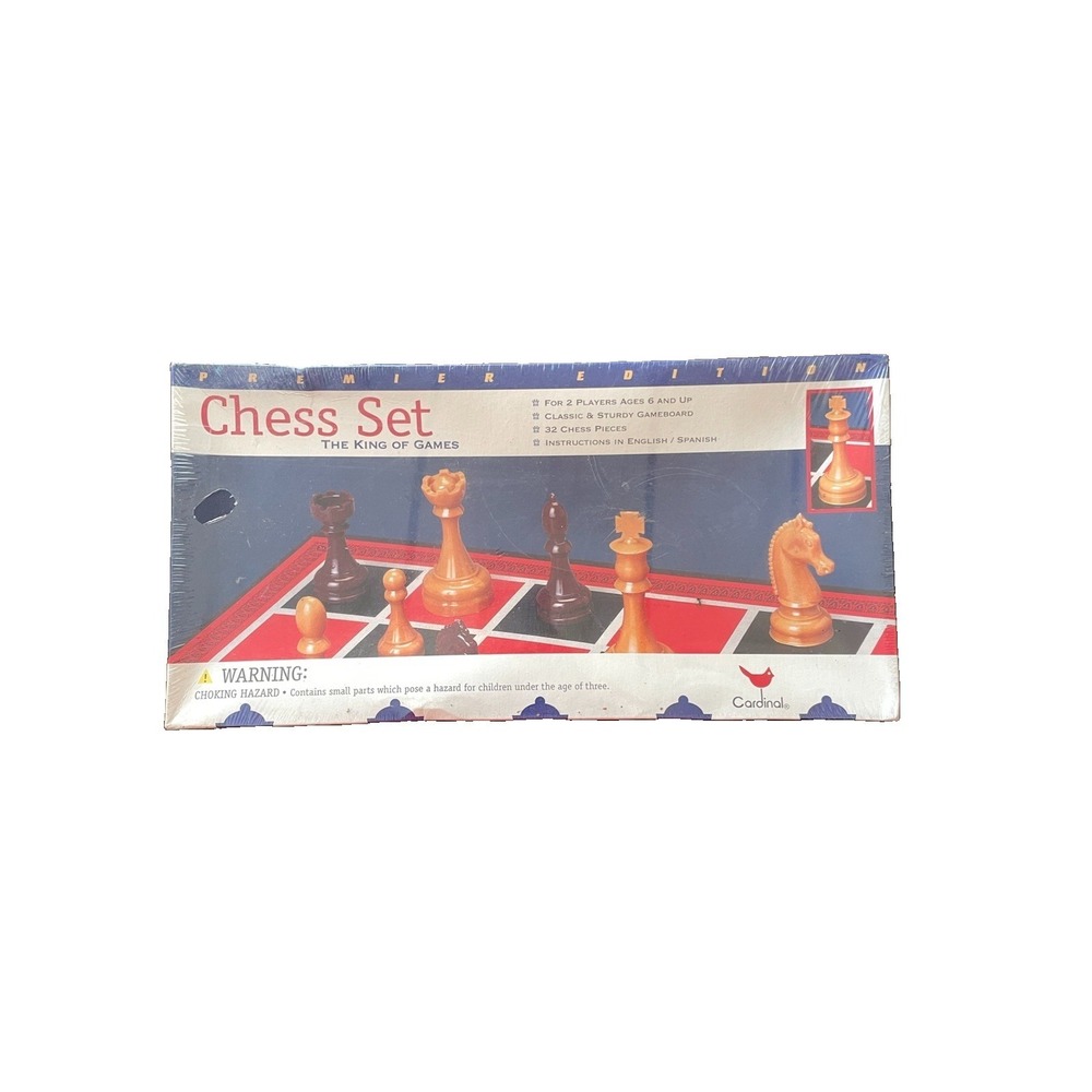 Cardinal Boardgame Chess Set  1998 Vintage Sealed